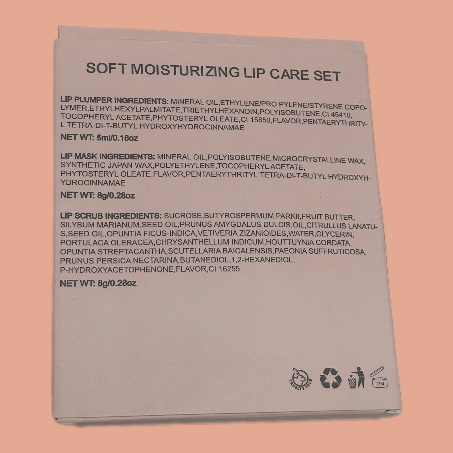 Limited Edition Peach Moisturising Lip Care Set